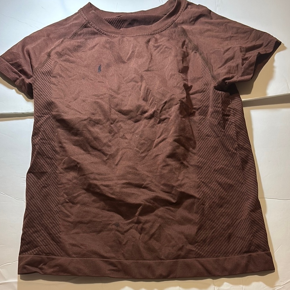 Brown Short Sleeve Top